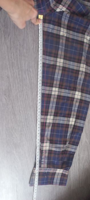 Śliczna koszula w kratę męska 42 xl 100% bawelna