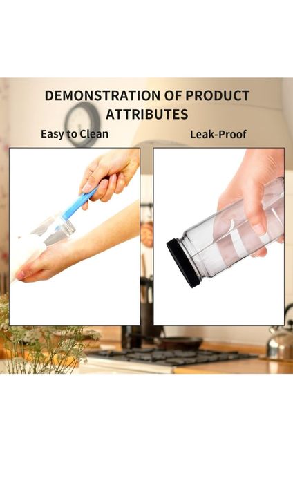 OAMCEG 8 sztuk szklanych butelek 500 ml