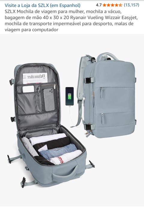 Mala - mochila de viagem compacta