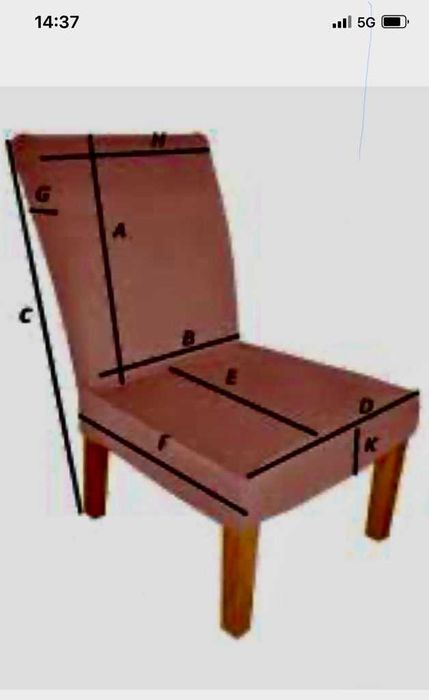 Sprzedaję używane pokrowce na krzesła.