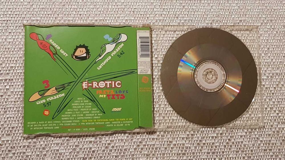 E-ROTIC Fritz Love My Tits Singiel Maxi CD [1996]