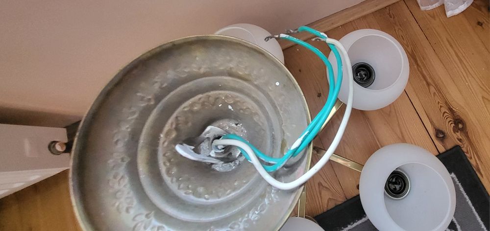 Lampa wisząca metalowa