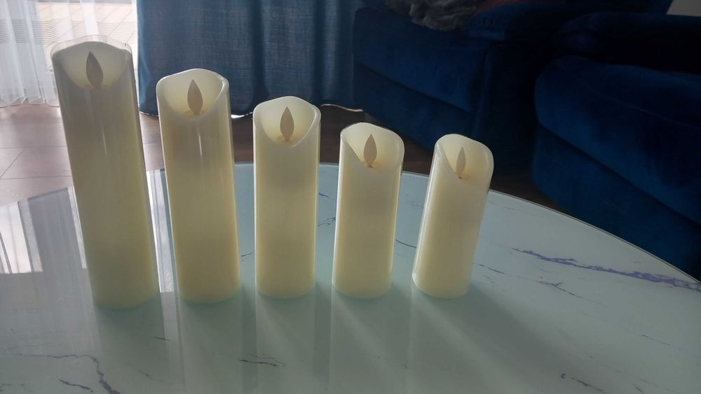 Da by świece LED (5szt.) bezpłomieniowe świece, na baterie, 300 godzin