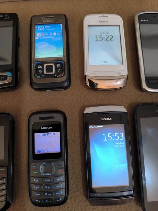 Coleção de 10  telemóveis Nokia