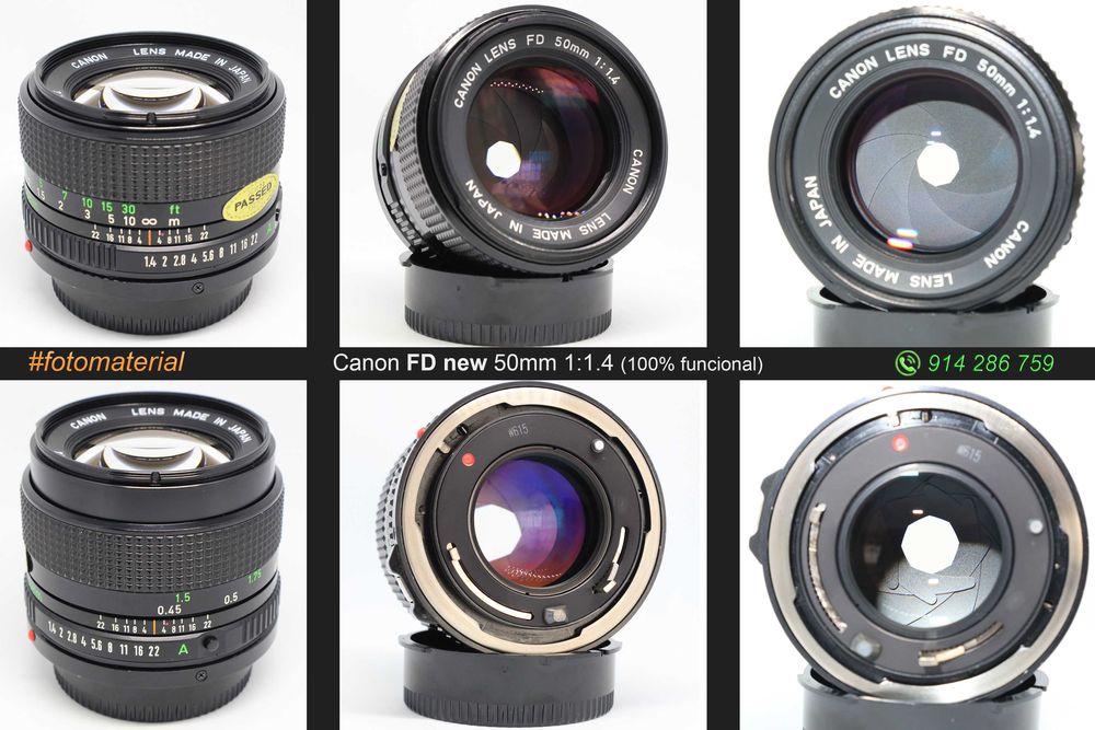 Canon FD 28mm / 35mm / 50mm / 135mm (100% funcionais)