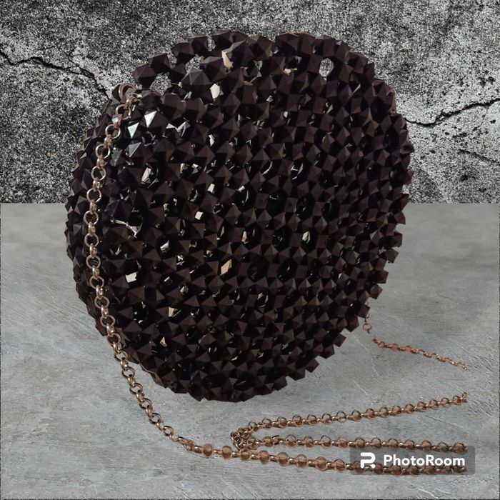 Сумка з криштальних намистин