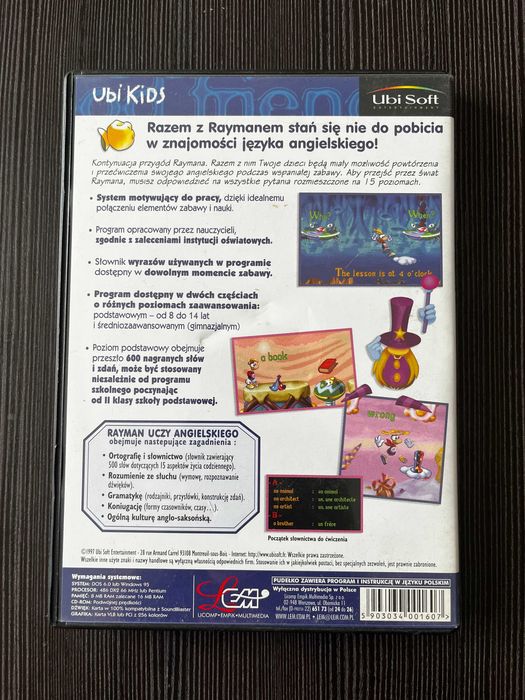 Rayman uczy angielskiego - PC,  komplet