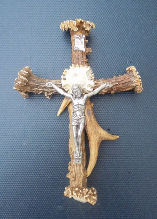 Krzyż z poroża 2 //poroże rogi zrzuty rogacz parostki myłkus//