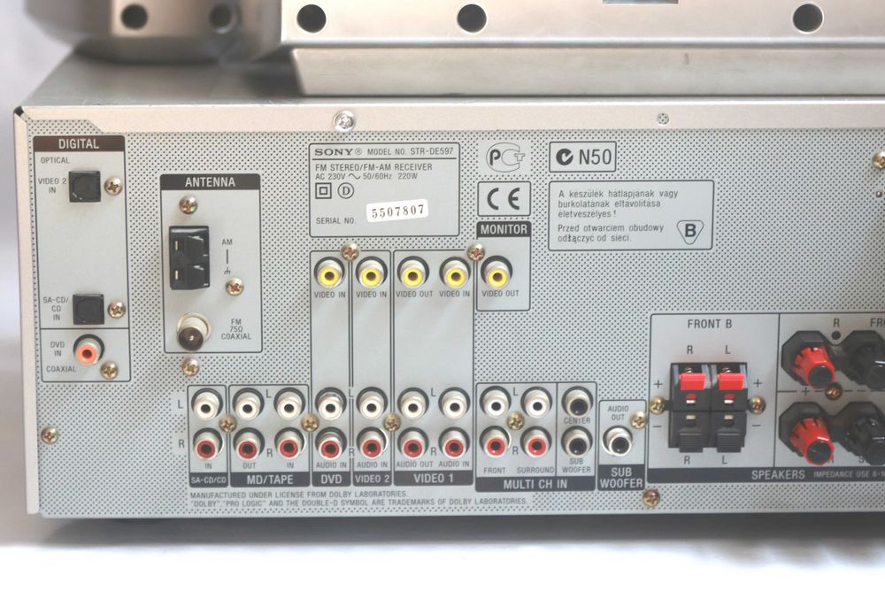 Amplificador Sony STR DE597 home theatre