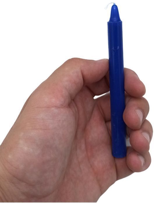 Zestaw Granatowych Świec Czakra Trzeciego Oka 12 Szt