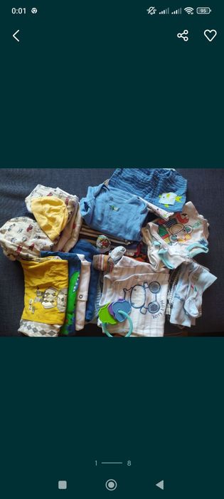 Zestaw paka dla chłopaka 62 body 28 sztuk