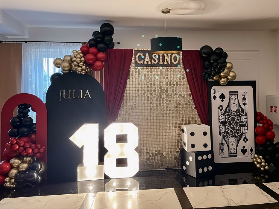 Ścianki balonowe Dekoracje okolicznościowe Chrzest Studniówka Komunia