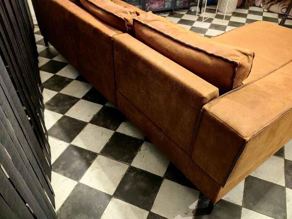 CEJLON Narożnik brązowy industrial loft boho