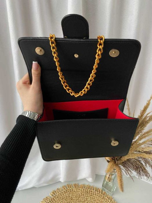 Жіноча сумка Pinko Classic Black/Gold