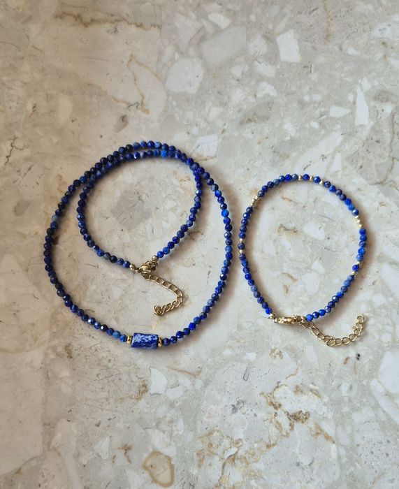 Lapis lazuli komplet biżuterii
