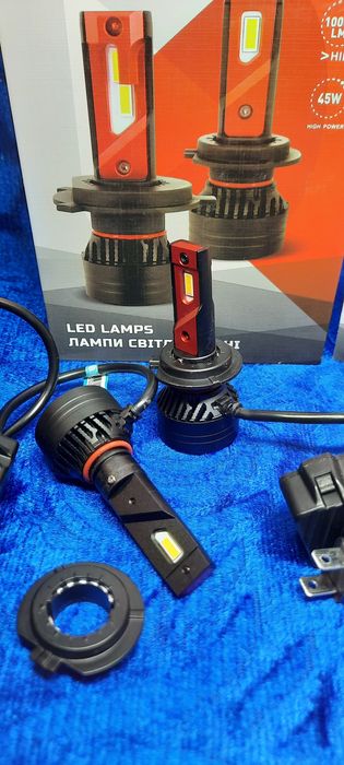 LED Лед Лампа DECKER PL-01 H7 Н1 Н11 Н4 Н15 НВ3 5000K 45W 10000LM