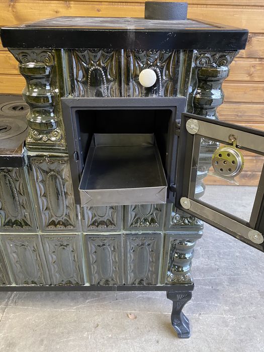 piec kaflowy kuchenny, kuchnia kaflowa kuchnia wiejska angielka