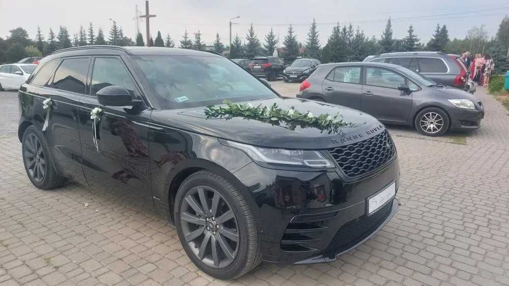 Auto do ślubu Range Rover Velar , czarny suv