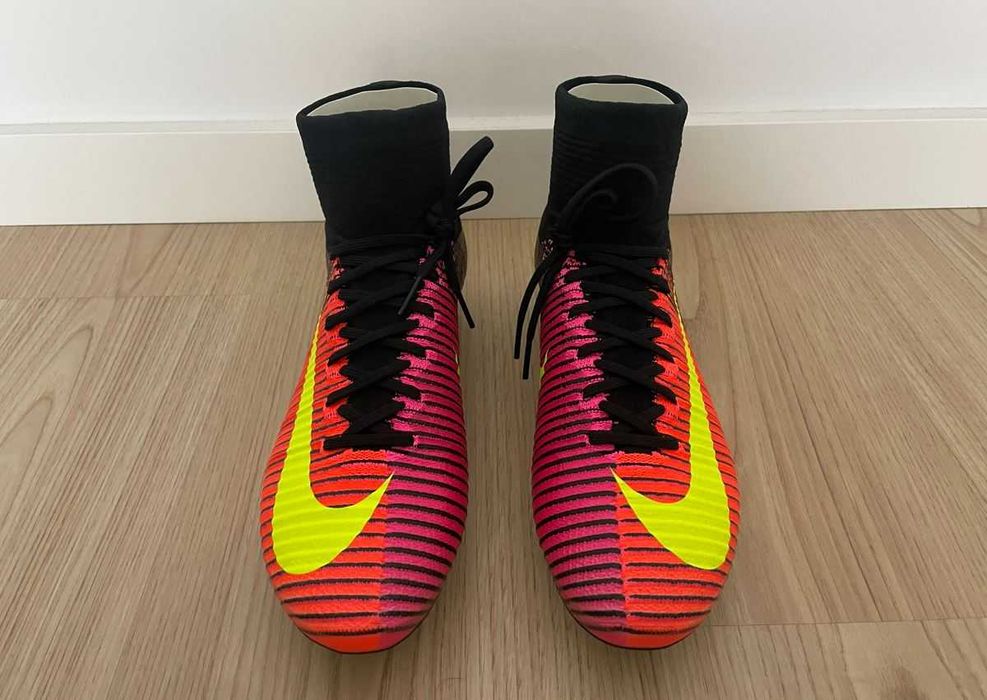 Chuteira NIKE Mercurial Superfly 5 VG PRO Total Crimson/Volt/Black NOVAS