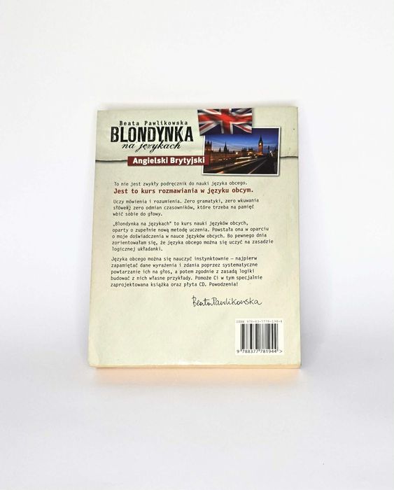 Blondynka na językach Angielski Brytyjski Beata Pawlikowska książka z płytą CD