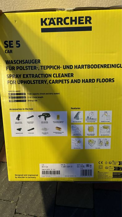 Миючий пилосос екстрактор karcher se4; se 5 care se 5 ( se 5.100 4001)