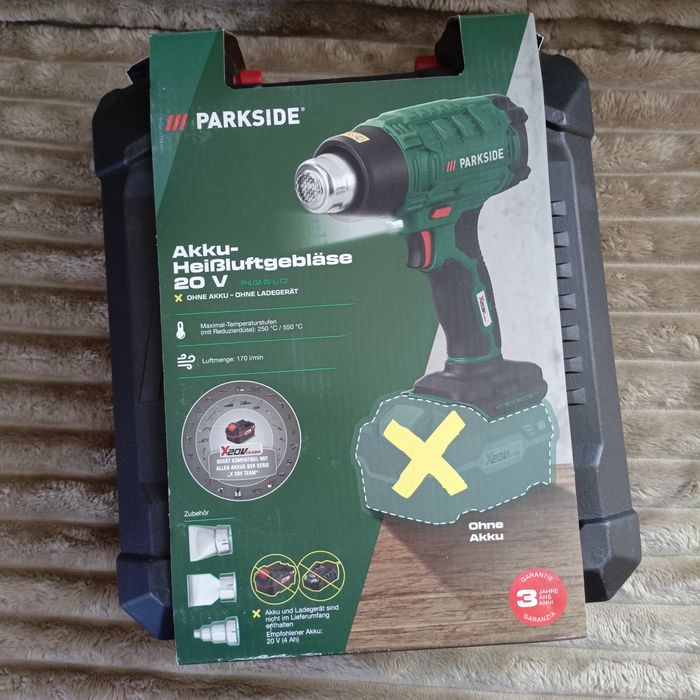 Aкумуляторний  будівельний термофен Parkside PHLGA 20-Li C2