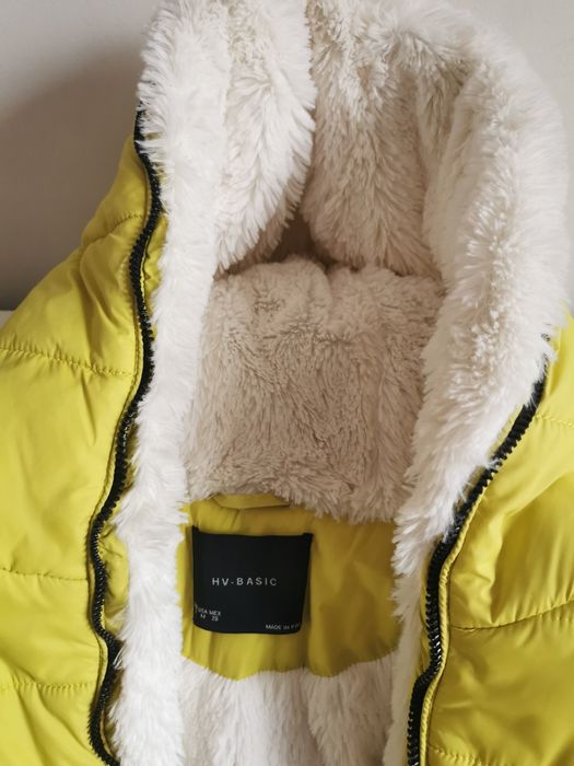 Kurtka zimowa limonkowa
