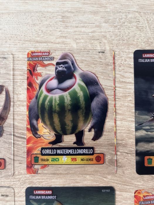 Karty italian brainrot lamincard