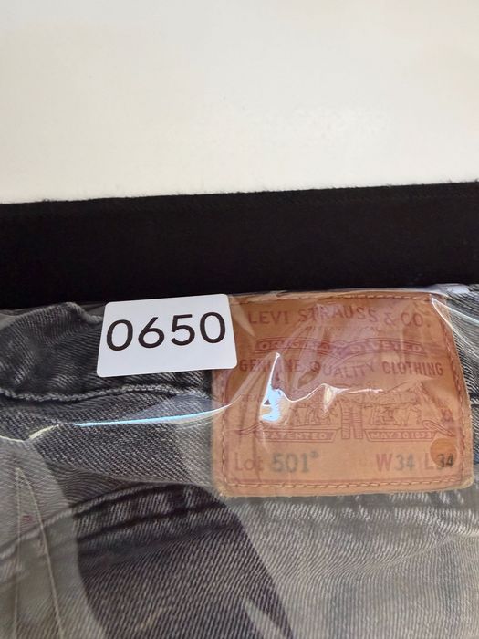 Jeansowe Spodnie Levi’s 501 Szare 34/34 Red Tab 650