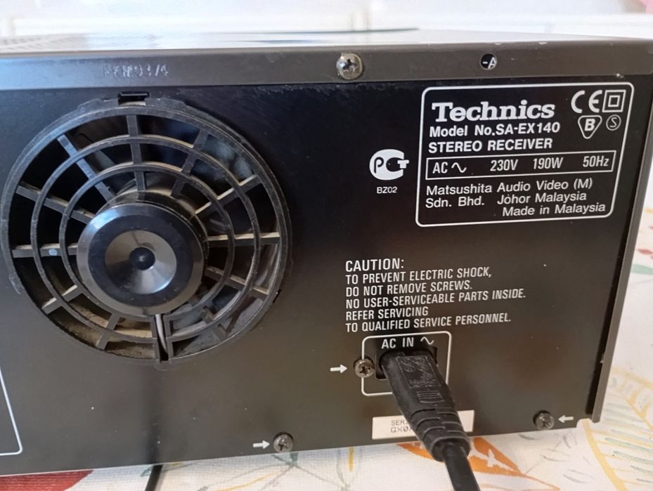 TECHNICS SA EC 140 Amp Reciver 100 Watts por canal