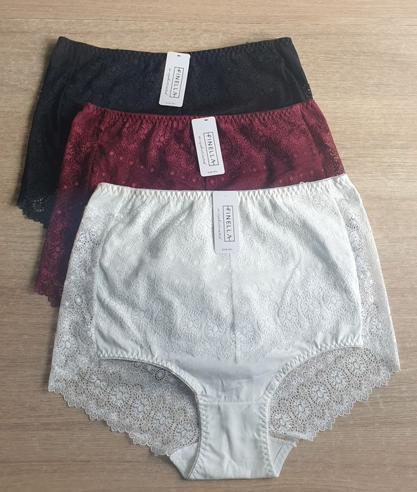 3×Damskie majtki figi z wysokim stanem 6XL