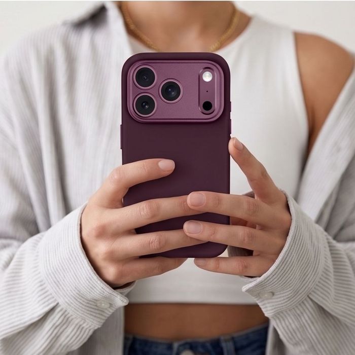 Etui Tech-Protect Uniq MagSafe CC do iPhone 17 Pro Max / 18 Pro Max - dark cherry