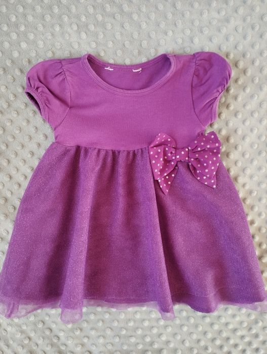 Letnia, tiulowa sukienka, h&m, roz 92