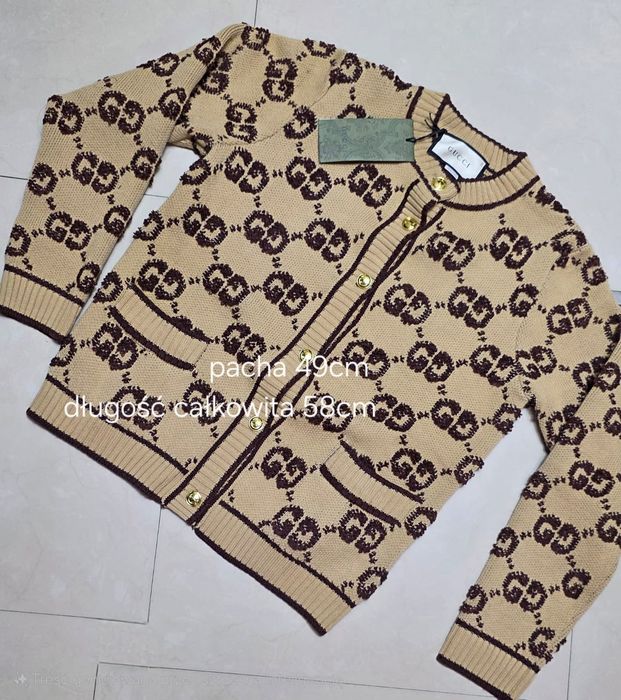Sweter Gucci pacha 49cm wełna