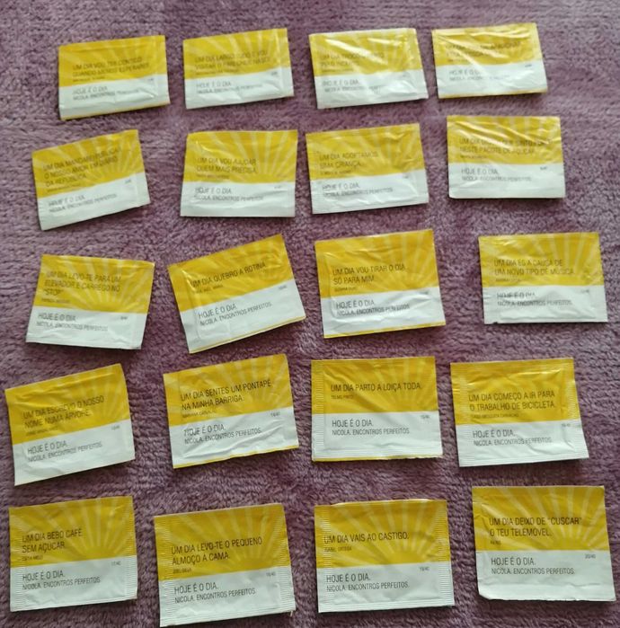 Diversas coleções Pacotes de Açúcar - Nicola