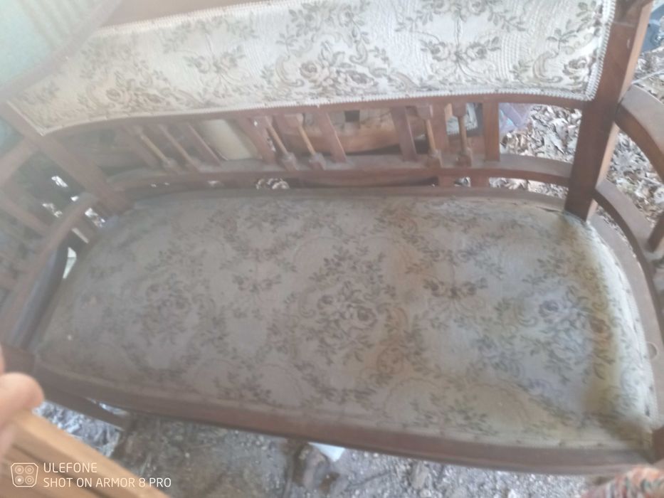 Conjunto cadeiras namoradeira antigas