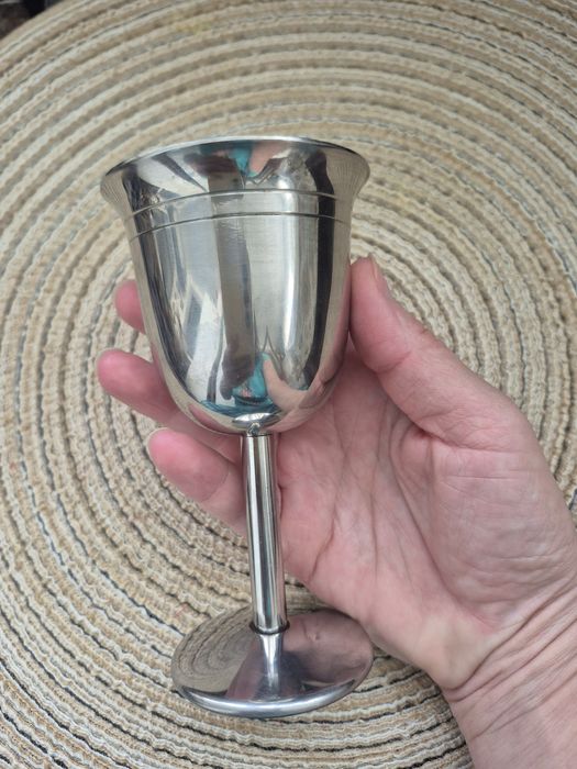 Бокал фужер металлический