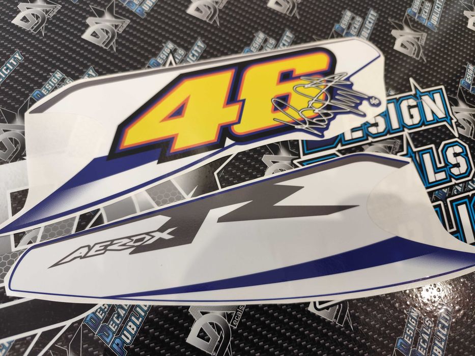 Autocolantes para Yamaha Aerox R -- 2010,  V. Rossi edition