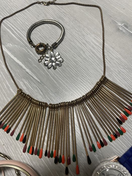 Колье подвеска часы браслет