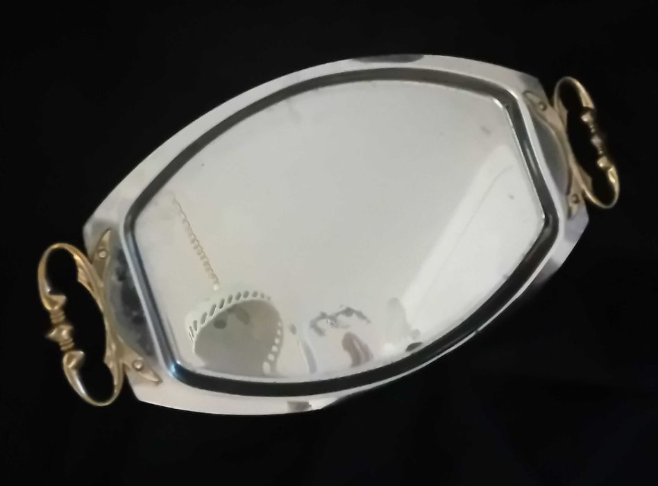 Bandeja de servir de meados do século 1950-60 da Kromex