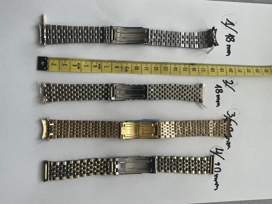 Omega oryginalna bransoleta 1383 i końcowe ogniwa 787