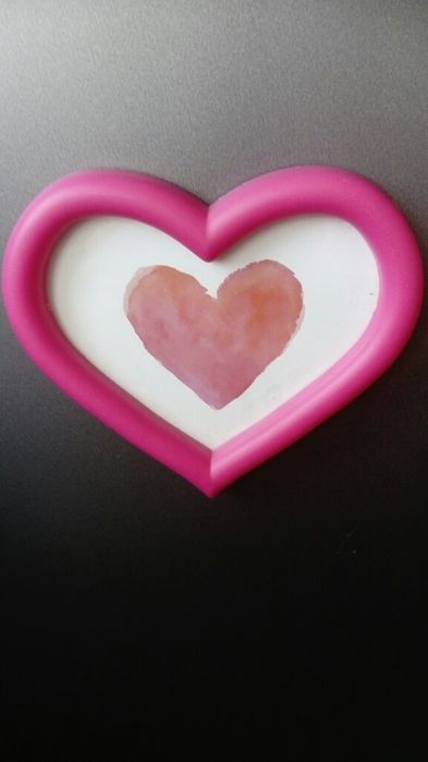 Ramka serduszko na magnes do zawieszenia np. na lodowce