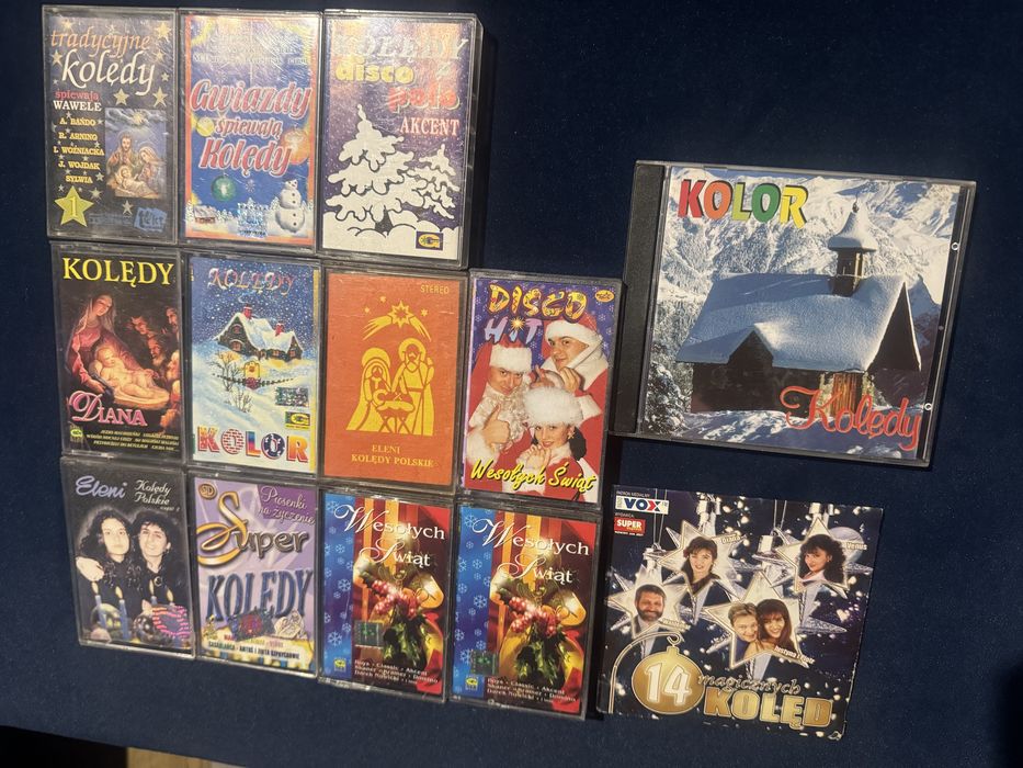 Kasety magnetofonowe oraz płyty CD Kolędy