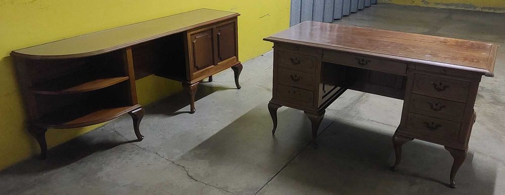 Secretária Vintage (com móvel de apoio)