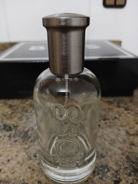 Frasco Perfume Vazio Com Caixa "Hugo Boss"