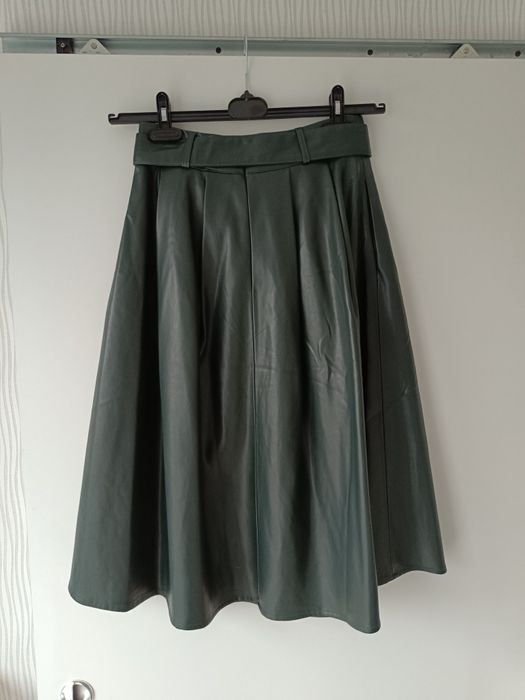 Spódnica midi z imitacji skóry