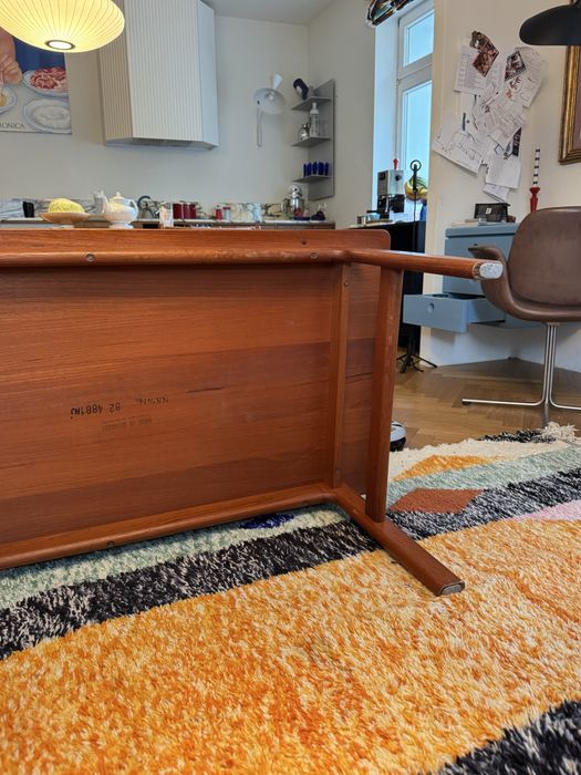 Stolik teakowy Niels Bach mid century lite drewno duński
