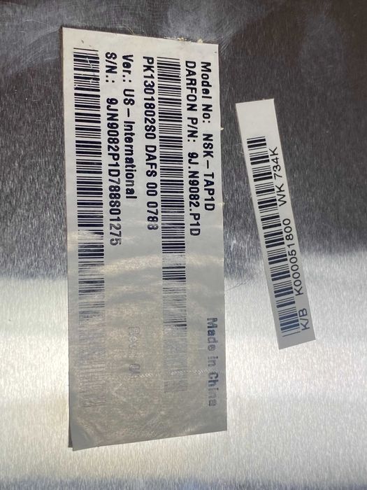Klawiatura do TOSHIBA A200 A300 A350 L300 M300Model:NSK-TAP1D oryginał
