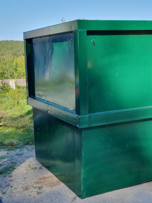 CONTENTORES de 15m³ MULTIBENNE de correntes com 2 portas a 1 metro de altura novos e usados
