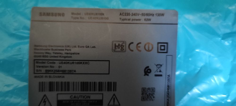Placas de TV UE40KUE6100K
